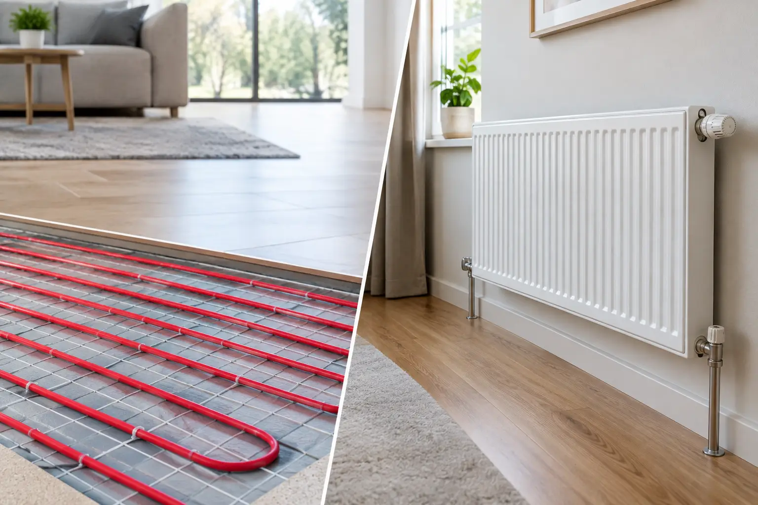 In-Floor Heating Versus Radiators for Your Home